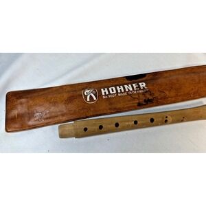 Vintage Hohner Blockflute C-Soprano Konzert Recorder No 9507 Maple NO Mouthpiece
